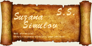 Suzana Simulov vizit kartica